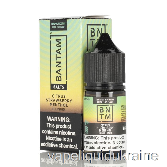 Vape Liquid Ukraine Citrus Strawberry Menthol SALTS - Bantam Vape - 30mL 18mg